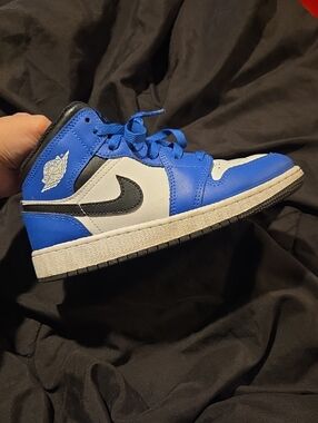Jordan Kids Blue White Black Sneakers